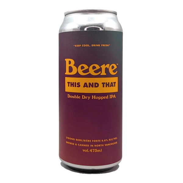 Beere Brewing Company This & That Hazy Double Dry Hopped IPA