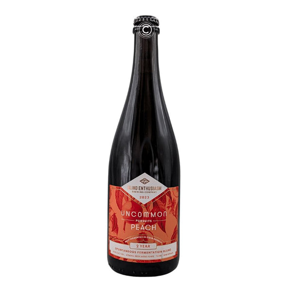 Blind Enthusiasm Brewing Company x Uncommon CIder Co. Uncommon Pursuits: Peach Mixed Fermentation Sour