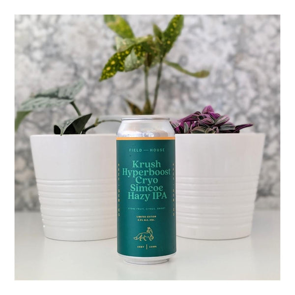 Field House Brewing Co. Krush Hyperboost Cryo Simcoe Hazy IPA