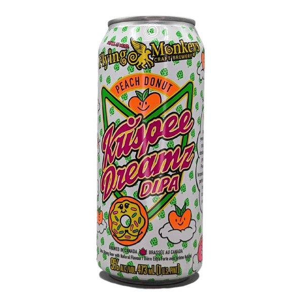 Flying Monkeys Craft Brewery Krispee Dreamz Peach Donut Double IPA