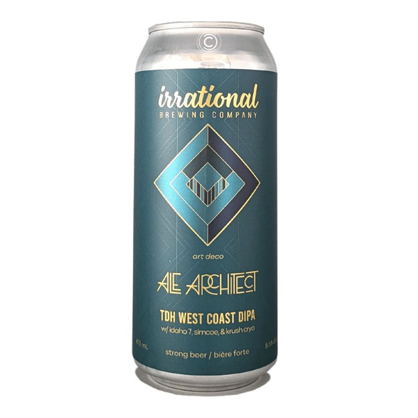 Irrational Brewing Company x Ale Architect Brewery Art Deco TDH Double West Coast IPA