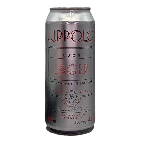 Luppolo Brewing Co. Luce Dry Japanese Rice Lager