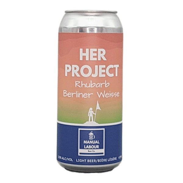 Manual Labour Beer Co. Her Project Rhubarb Berliner Weisse
