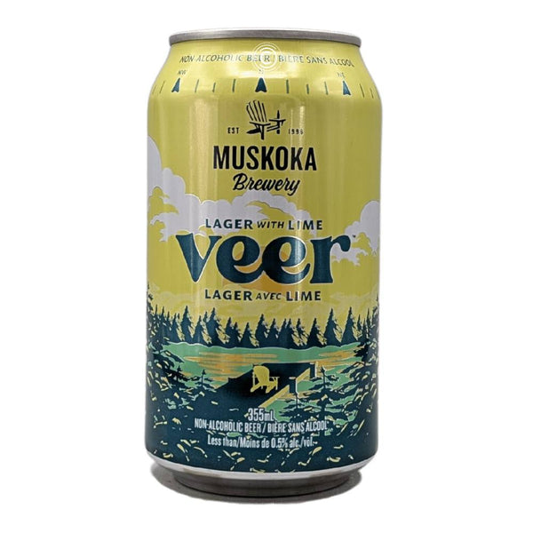 Muskoka Brewery Veer Lager with Lime Non-Alcoholic Beer