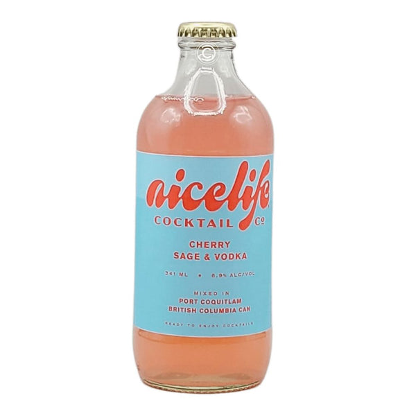 Nice Life Cherry Sage & Vodka Cocktail