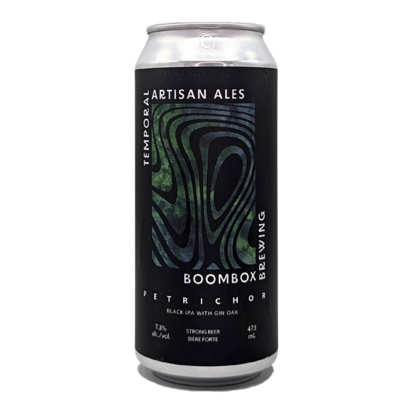Temporal Artisan Ales x Boombox Brewing Co. Petrichor Black IPA