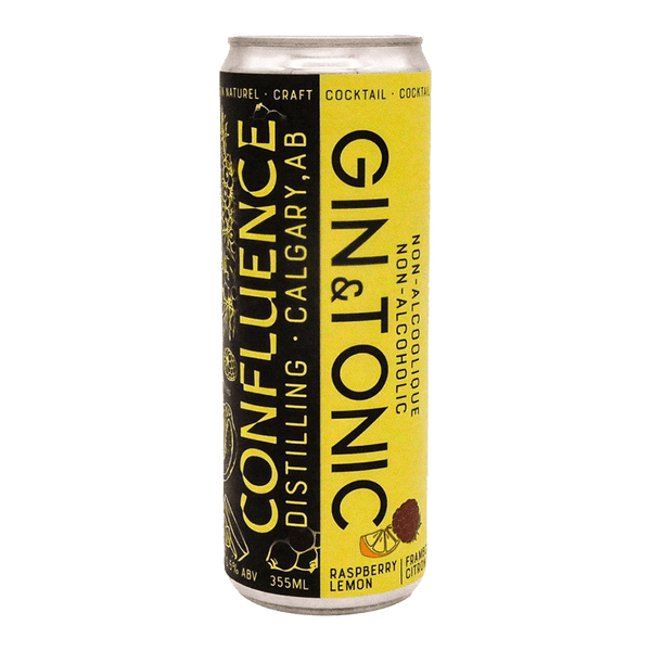 Confluence Raspberry & Lemon "Gin & Tonic" Non-Alcoholic Cocktail