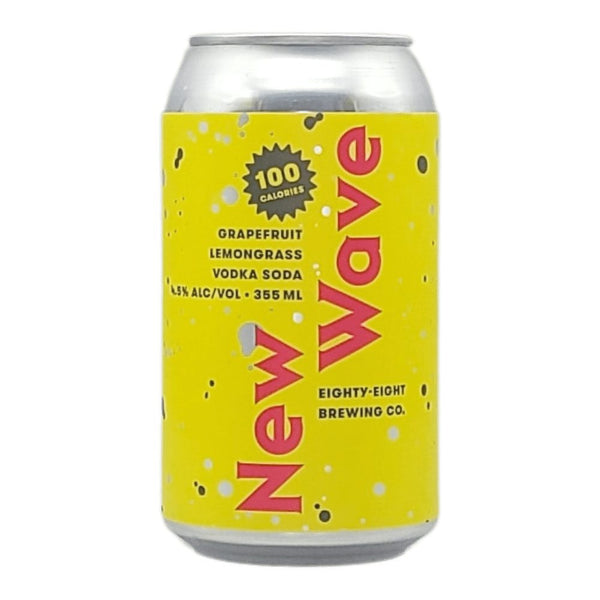 Eighty Eight Brewing Co. New Wave Grapefruit Lemongrass Vodka Soda