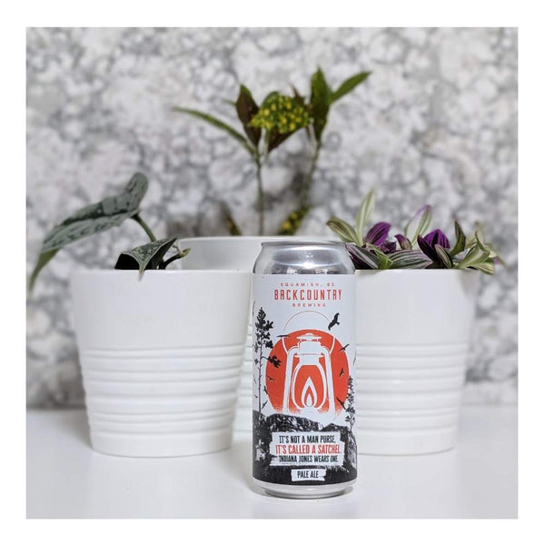 Backcountry Brewing It's Not A Man Purse, It's Called A Satchel. Indiana Jones Wears One Hazy Pale Ale