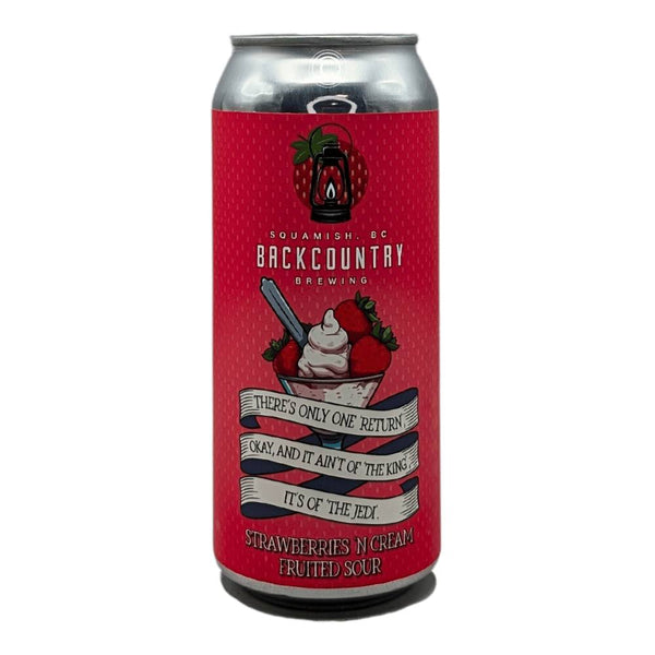 Backcountry Brewing There's Only One 'Return', Okay, And It Ain't of 'The King', It's of 'The Jedi' Strawberry Creamsicle Sour