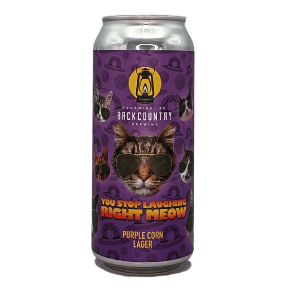 Backcountry Brewing You Stop Laughing Right Meow Mexican Lager