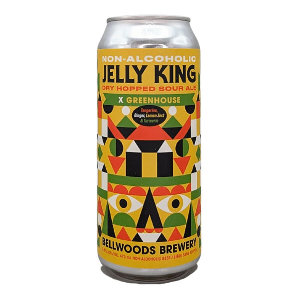 Bellwoods Brewery x Greenhouse Jelly King Tangerine, Ginger, Lemon Zest & Tumeric Sour Non-Alcoholic