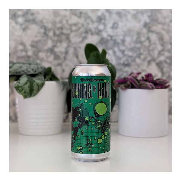 Blood Brothers Brewing Cunning of Hand Hazy IPA with Amplifire Riwaka, Riwaka & Citra