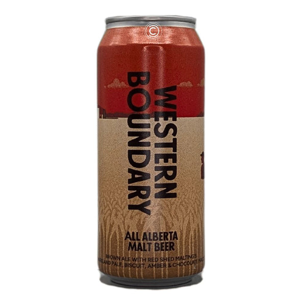 Born Brewing Co. Western Boundary All Alberta Malt Beer Brown Ale