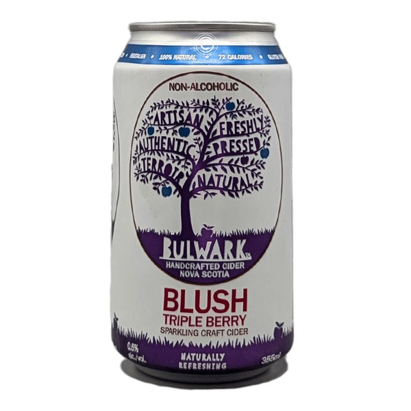 Bulwark CIder House Blush Triple Berry Cider Non-Alcoholic