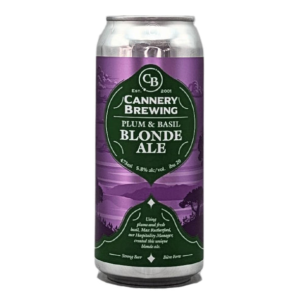 Cannery Brewing Plum & Basil Blonde Ale