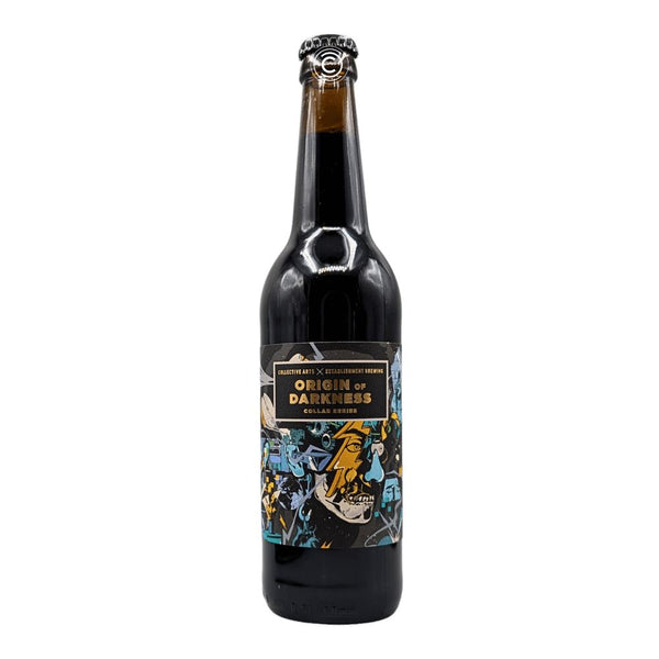 Collective Arts Brewing x The Establishment Brewing Company Origin of Darkness: Spanish Cedar & Bitter Orange Infused Imperial Stout