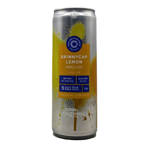 Collective Arts Brewing SkinnyCap Lemon Vodka Soda Cocktail