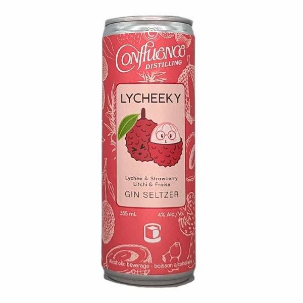 Confluence Distilling Lycheeky Lychee & Strawberry Gin Seltzer