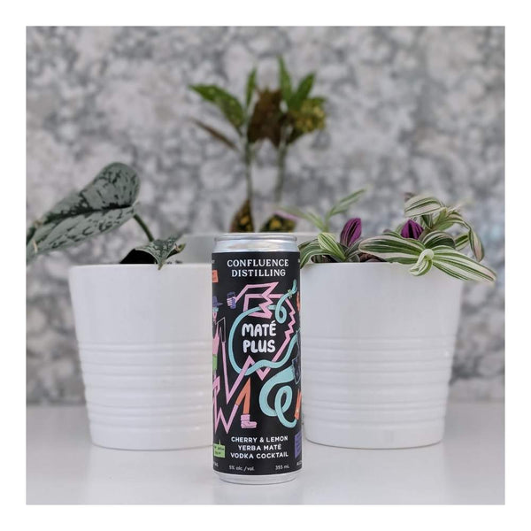 Confluence Distilling Mate Plus Cherry & Lemon Yerba Mate Vodka Cocktail