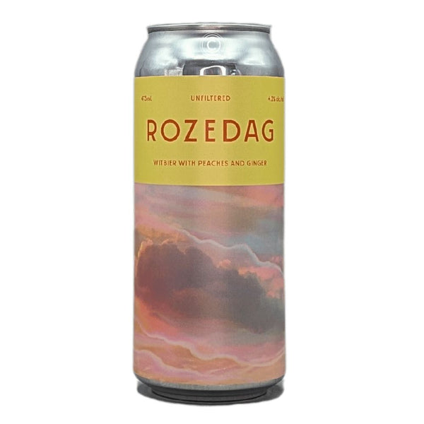 Dageraad Brewing Rozedag Witbier with Peach and Ginger