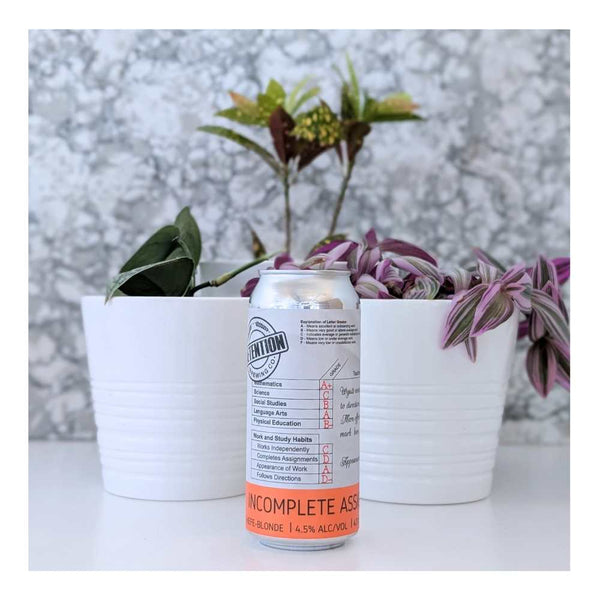Detention Brewing Co. Incomplete Assignment Hefe-Blonde