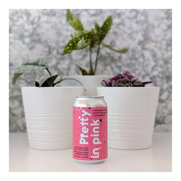 Eighty-Eight Brewing Co. Pretty In Pink Raspberry Rosé Peach Vodka Cocktail