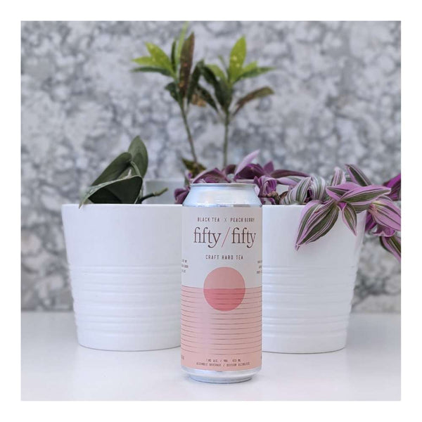 Fifty/Fifty Craft Hard Tea Black Tea/Peach Berry Craft Hard Tea