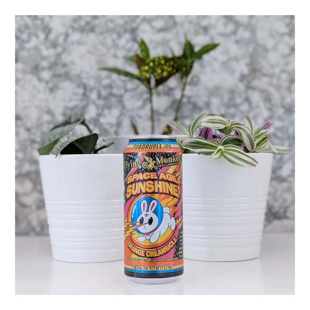Flying Monkeys Craft Brewery Space Age Sunshine Quadruple Orange