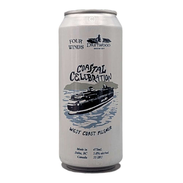 Four Winds Brewing Co. x Driftwood Brewery Coastal Celebration West Coast Pilsner