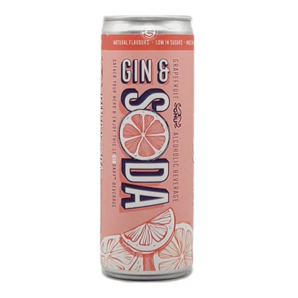 GNU Craft Spirits Gin & Soda: Grapefruit Gin Cocktail