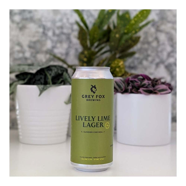 Grey Fox Brewing Lively Lime Lager Gluten Free