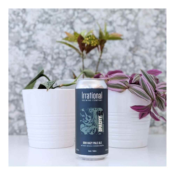 Irrational Brewing Company Exp. Opacity 34 DDH Hazy Pale Ale