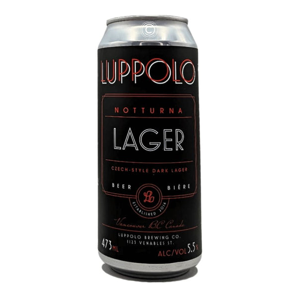 Luppolo Brewing Co. Notturna Dark Rye Lager