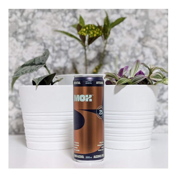 Mox Mocktails MOX 5 - Tequila, Pineapple, Sage Infusion and Himalayan Pink Salt Non-Alcoholic Cocktail