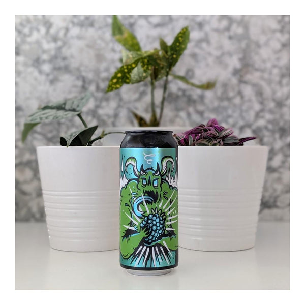 New Level Brewing Green Demon Blue Raspberry Lemonade Sour