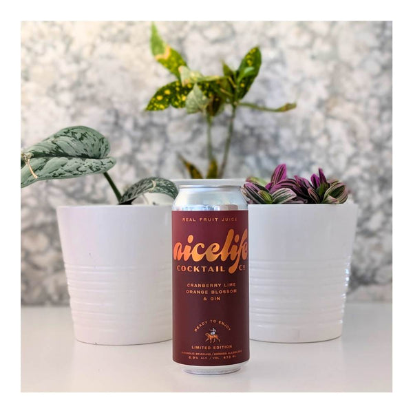 NiceLife Cocktail Co. Cranberry Lime Orange Blossom & Gin Cocktail