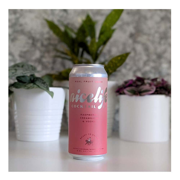 NiceLife Cocktail Co. Raspberry Creamsicle & Vodka Cocktail