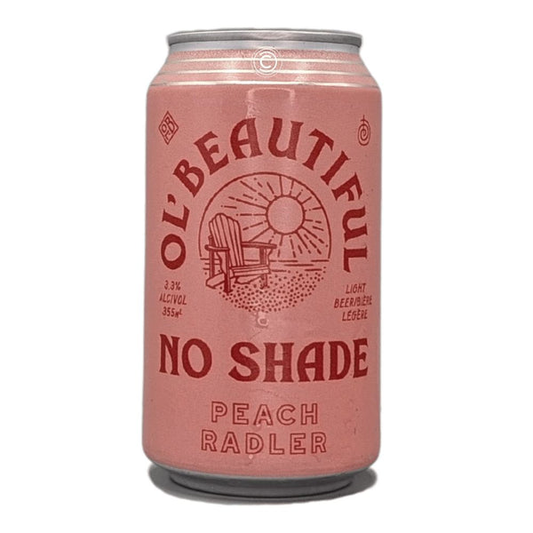 Ol' Beautiful Brewing Company No Shade Peach Radler