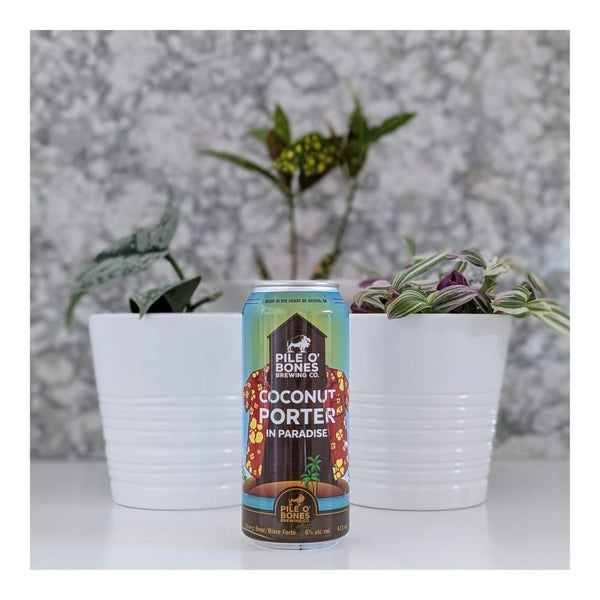 Pile O'Bones Brewing Company Coconut Porter in Paradise Porter