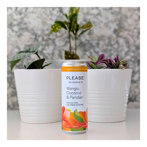 Please! Beverage Co. Mango, Coconut & Pandan Cocktail