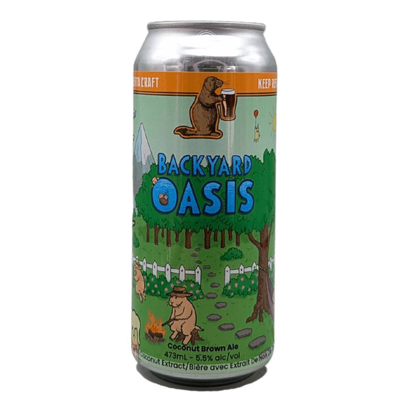 Prairie Dog Brewing Backyard Oasis Coconut Brown Ale