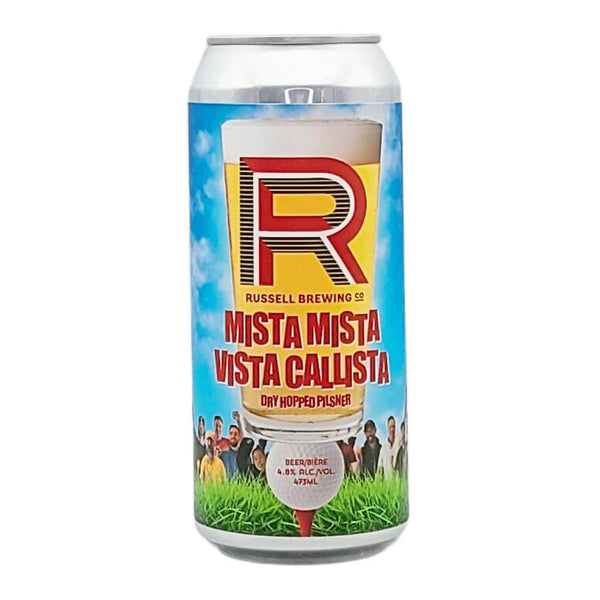 Russell Brewing Company Mista Mista Vista Callista Dry Hopped Pilsner