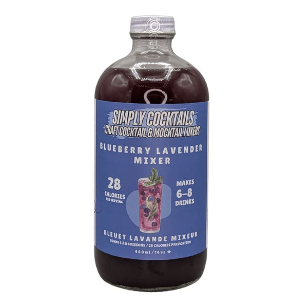 Simply Cocktails Inc. Blueberry Lavender Mixer Non-Alcoholic