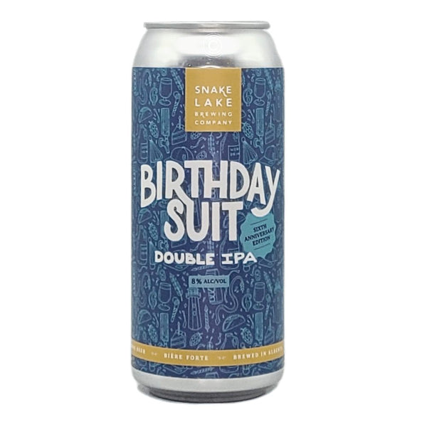 Snake Lake Brewing Company Birthday Suit Double IPA Sixth Anniversary Edition