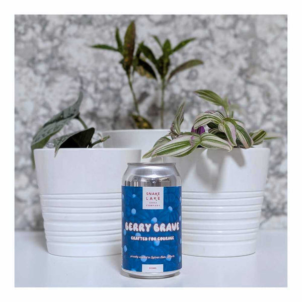 Snake Lake Soda Company Berry Brave Crafted for Courage Non-Alcoholic Raspberry Marshmallow Soda