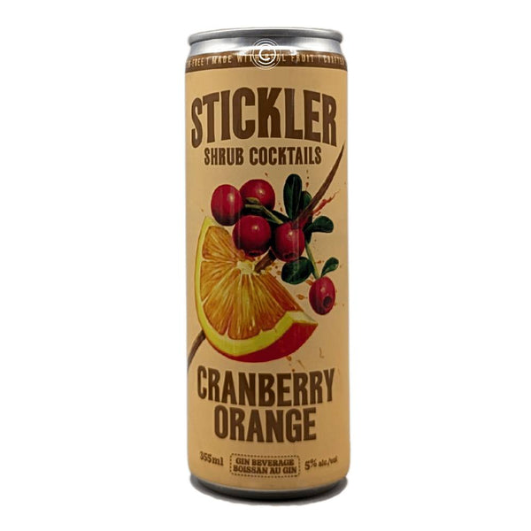 Stickler Shrub Cocktails Cranberry Orange Gin Cocktail