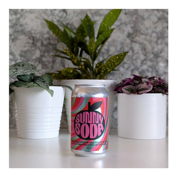 SunnyCider Sunny Soda Non-Alcoholic Sparkling Cherry Cider