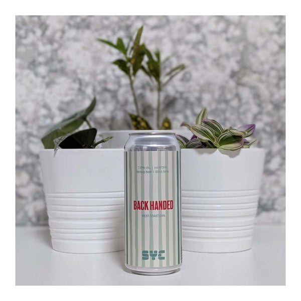 SYC Brewing Co. Back Handed West Coast Double iPA