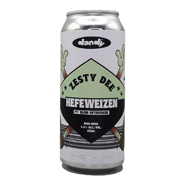 The Dandy Brewing Company x Blind Enthusiasm Brewing Company Zesty Dee Hefeweizen